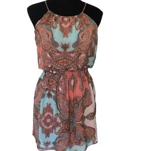 Sweet Storm Spaghetti Strap Mini Dress Small